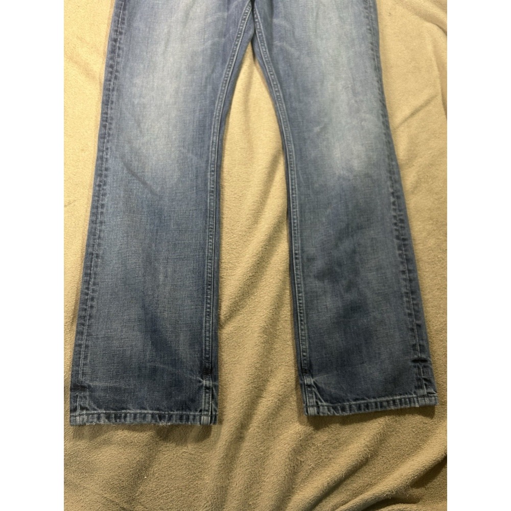 Jacob Davis UMA Jeans Womens 34 Blue Straight Leg Denim 100% Cotton - Picture 9 of 16